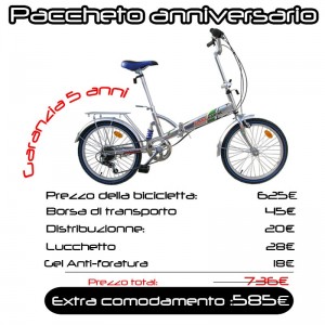 Bicicletta pieghevole 20 PM3 - Pacchetto Extra-Comodamente
